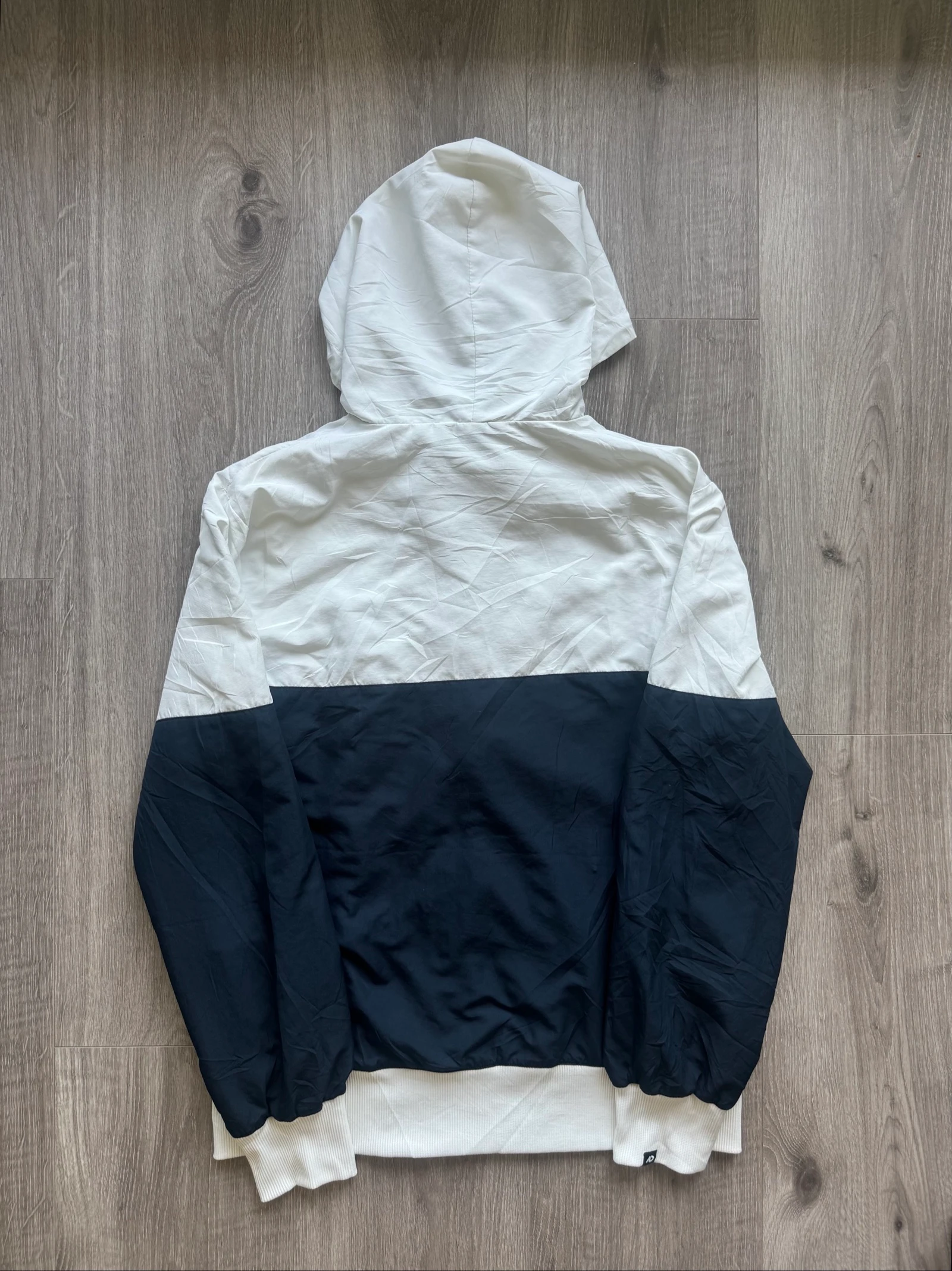Nike Windrunner Hooded Windbreaker Jacket White Black Full Zip Lightweight M – photo 8